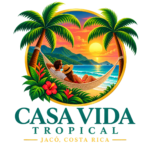 Logo for Casa Vida Tropical vacation rental in Jaco, Costa Rica.